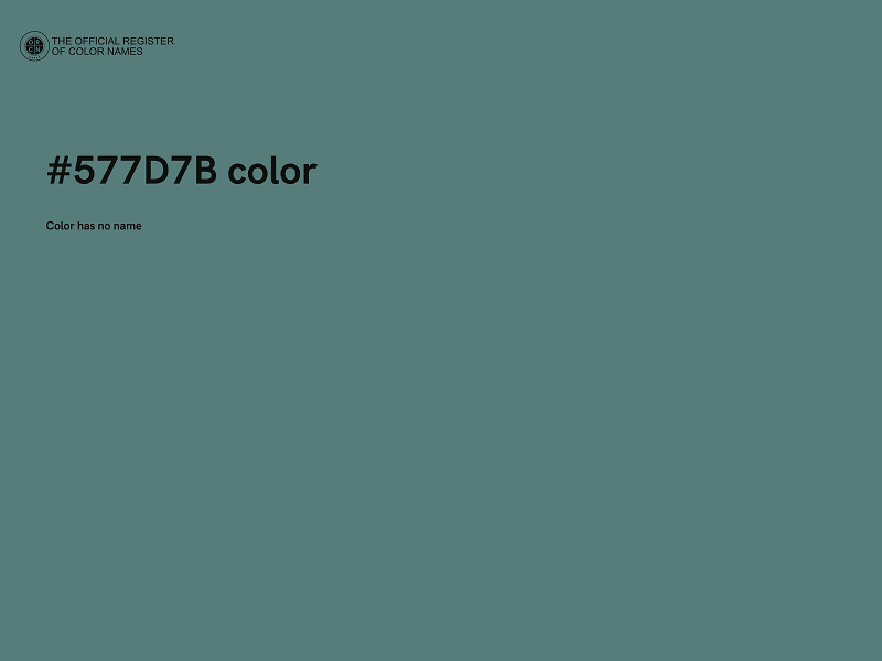 #577D7B color image