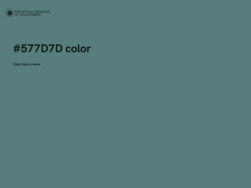 #577D7D color image
