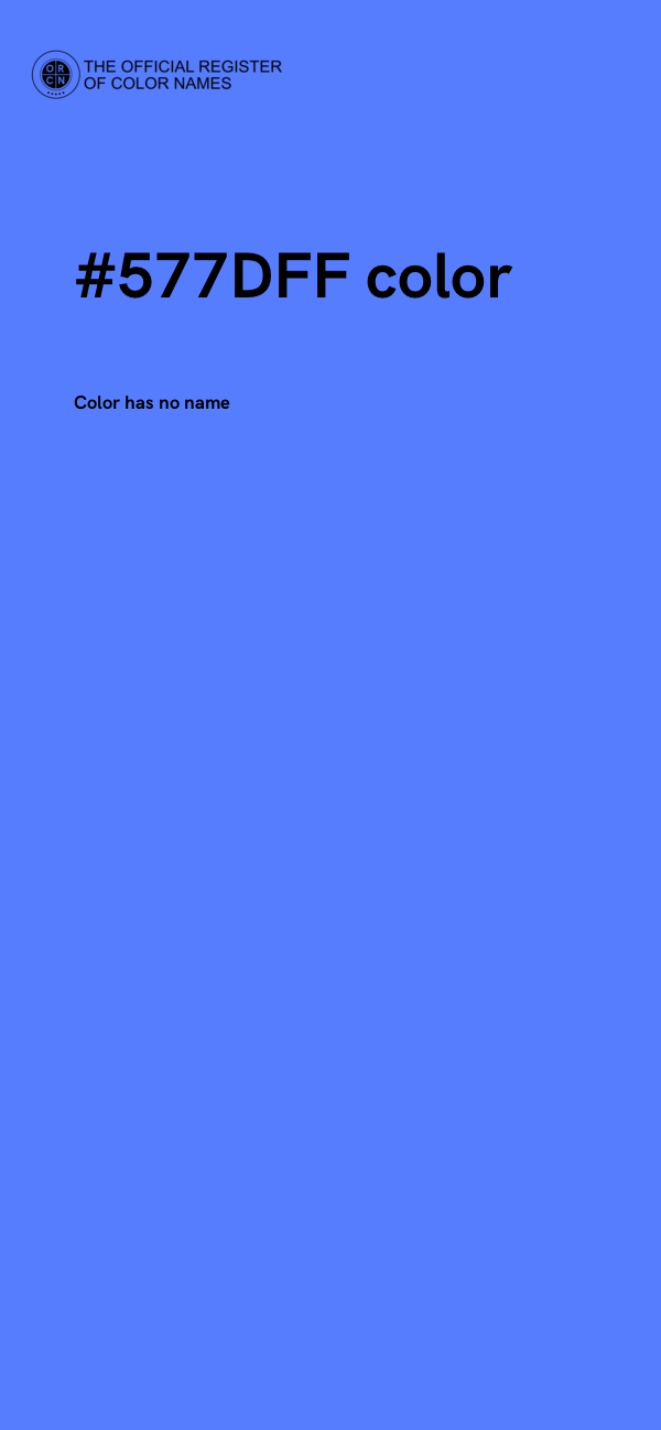 #577DFF color image