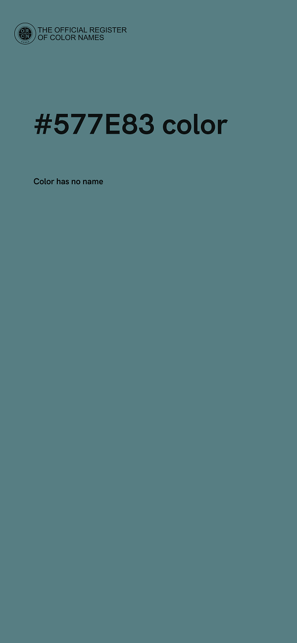 #577E83 color image