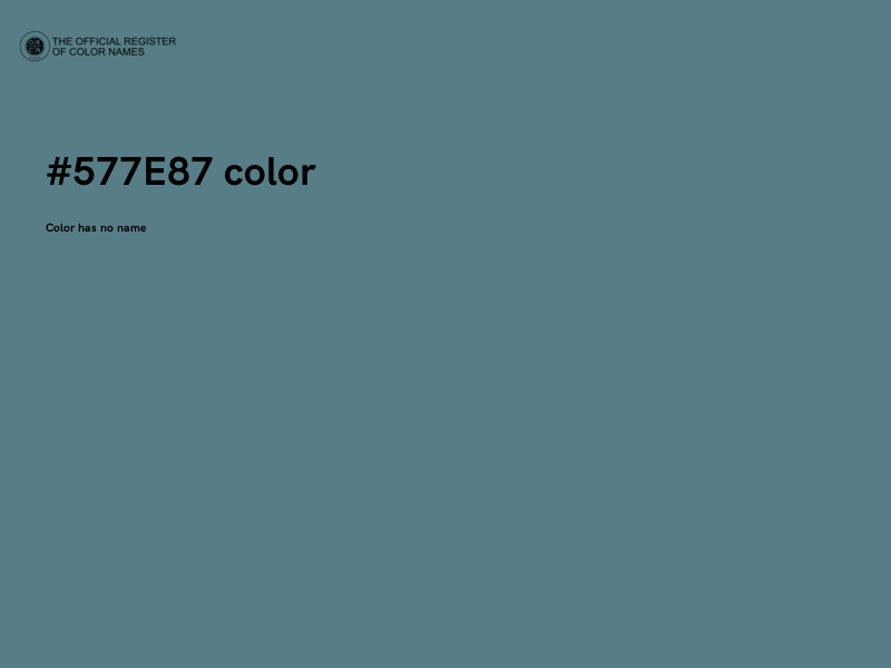 #577E87 color image