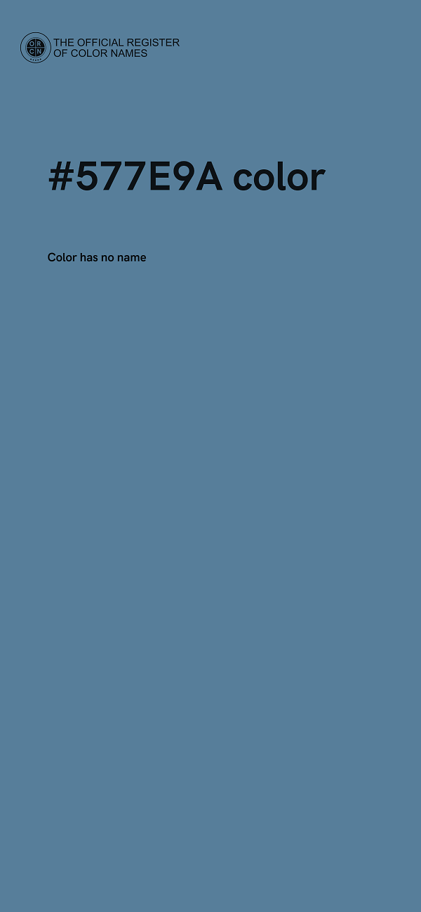 #577E9A color image