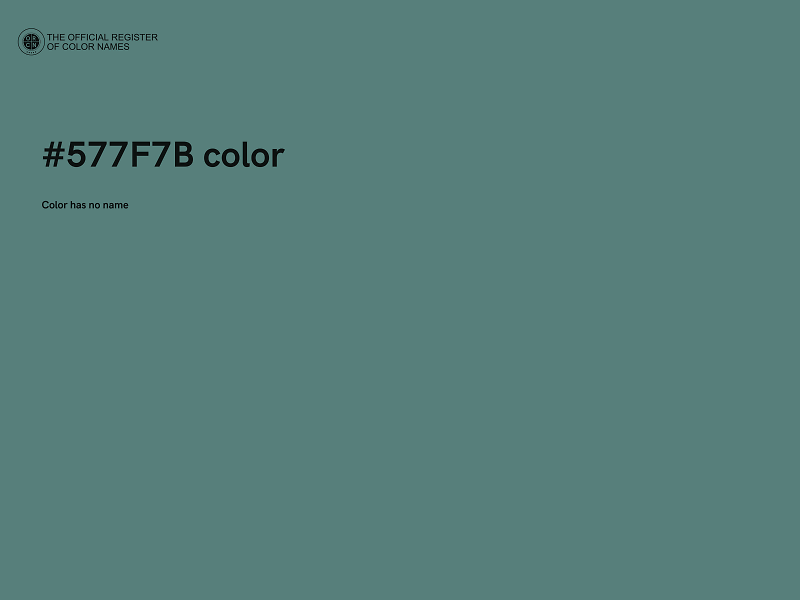 #577F7B color image