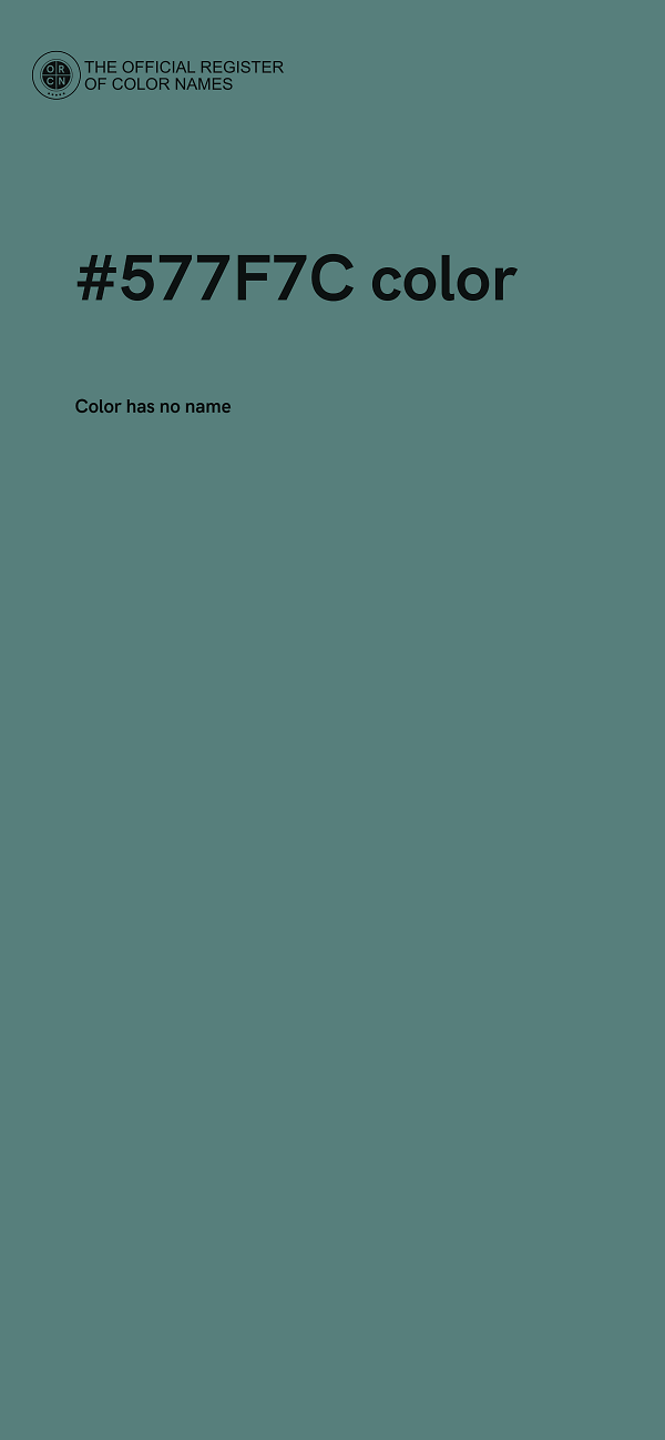 #577F7C color image