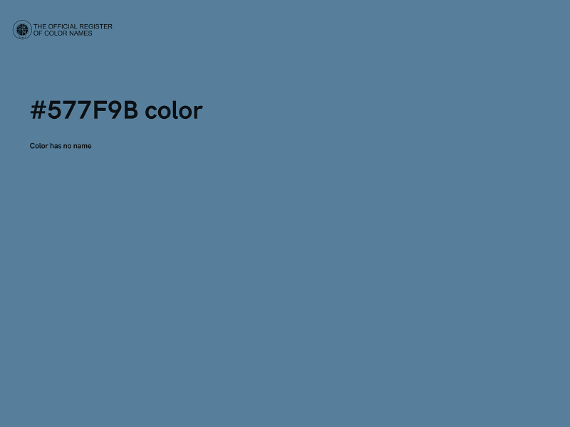 #577F9B color image