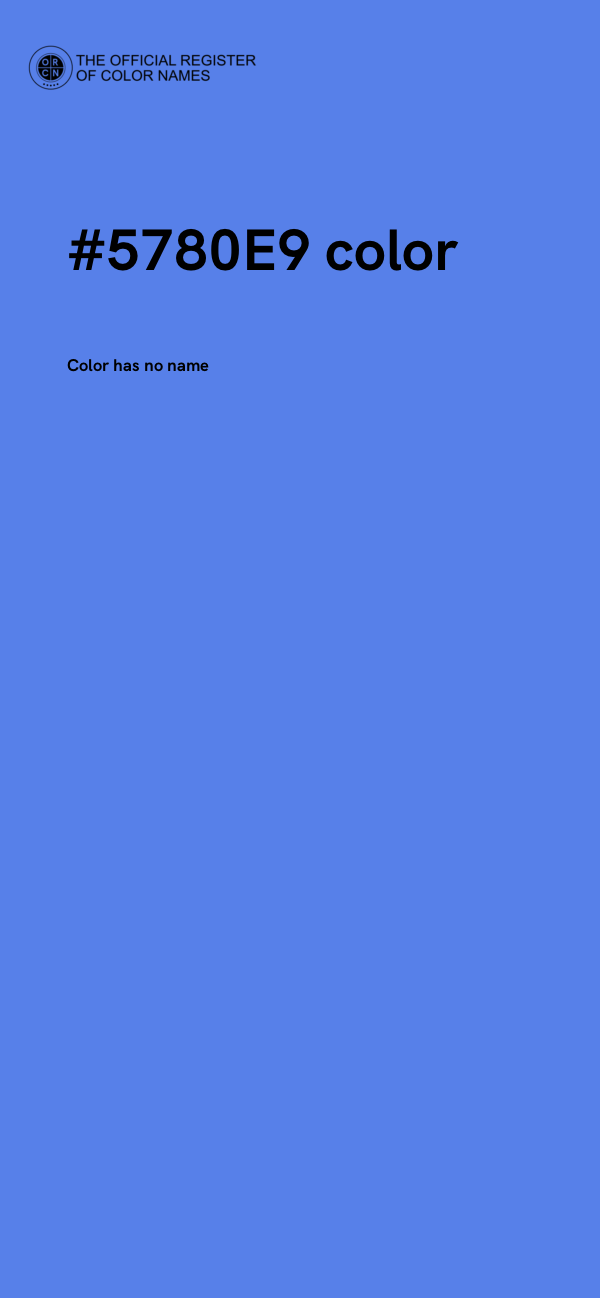 #5780E9 color image