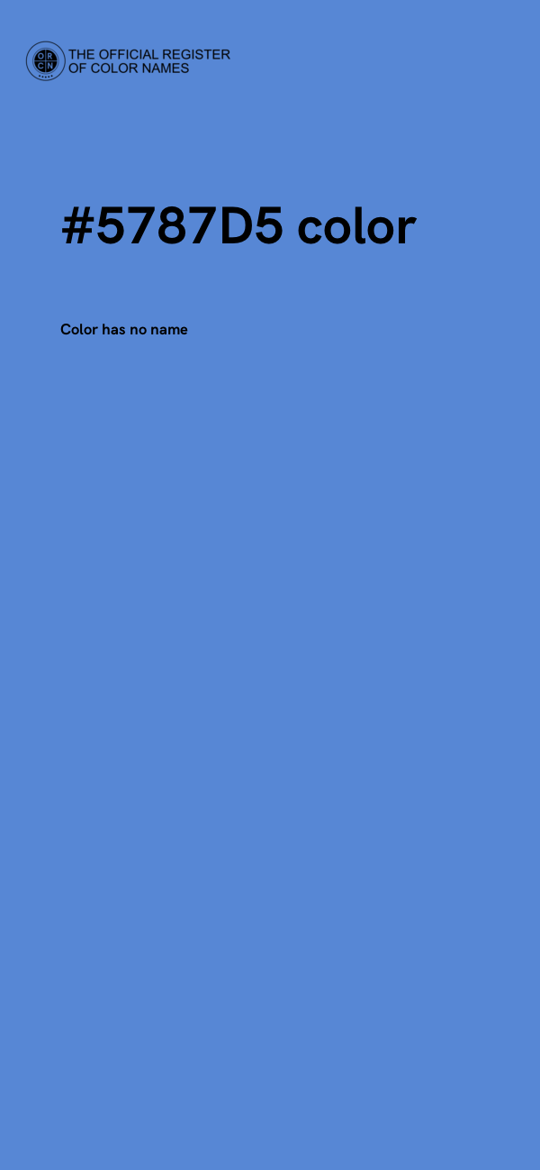 #5787D5 color image