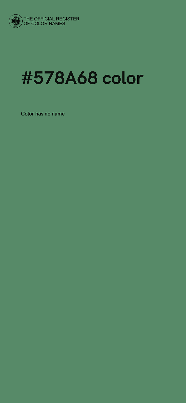 #578A68 color image