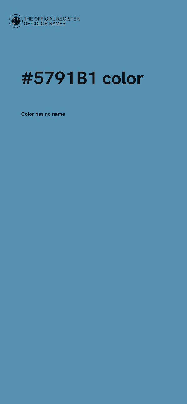 #5791B1 color image