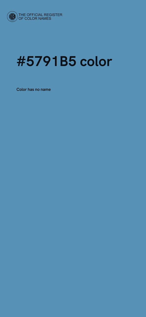 #5791B5 color image