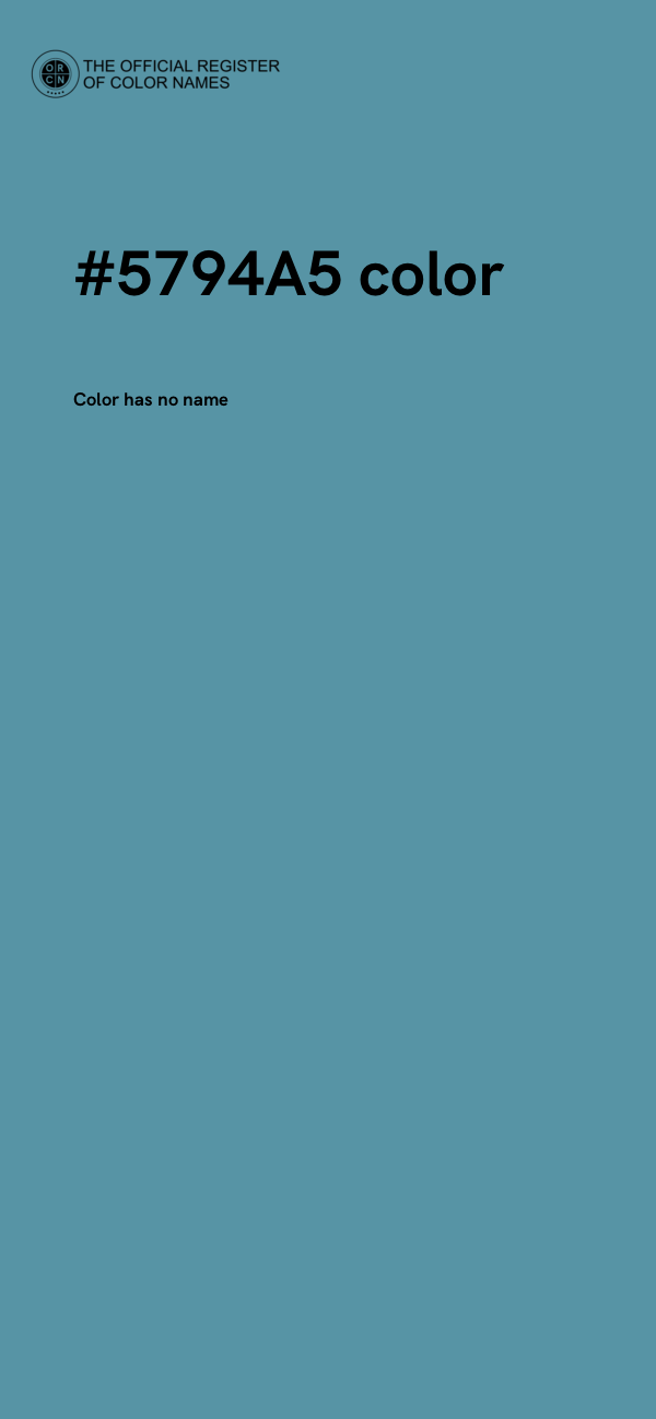 #5794A5 color image
