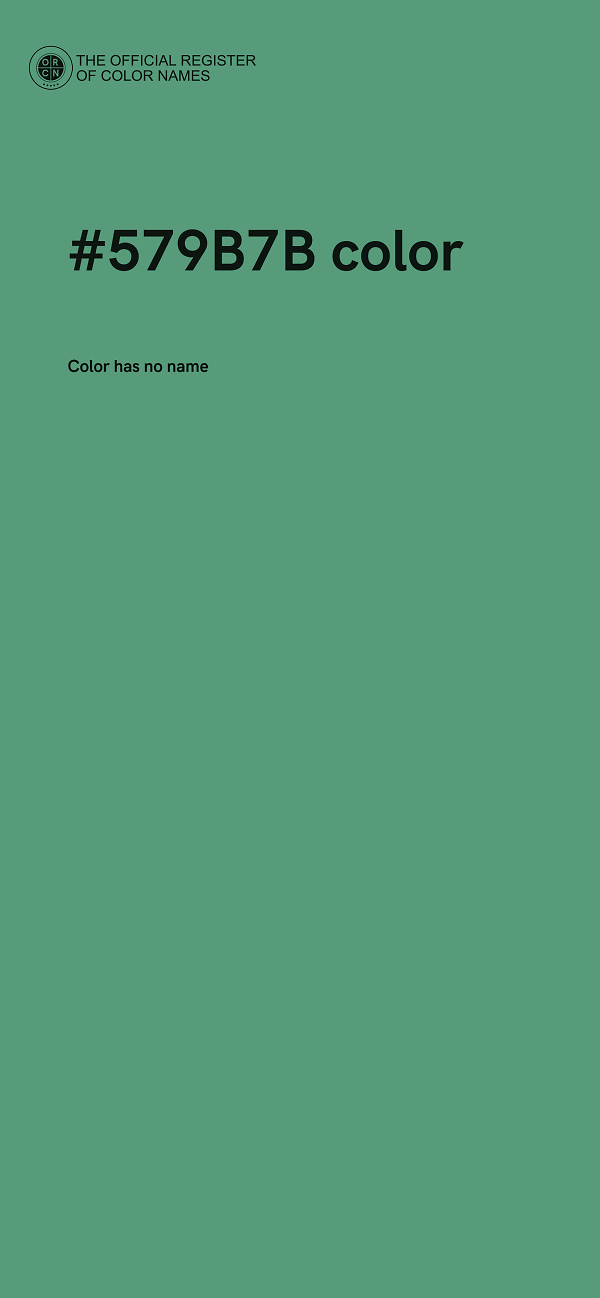 #579B7B color image