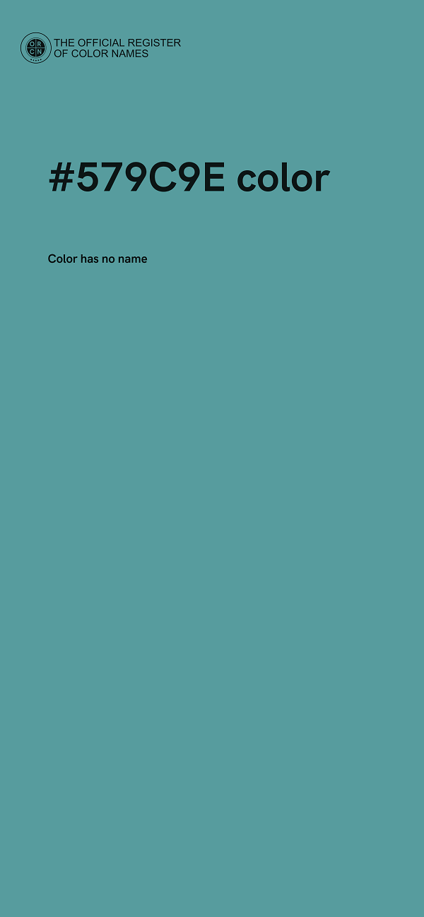 #579C9E color image