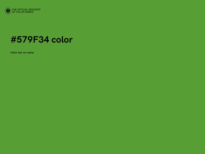 #579F34 color image