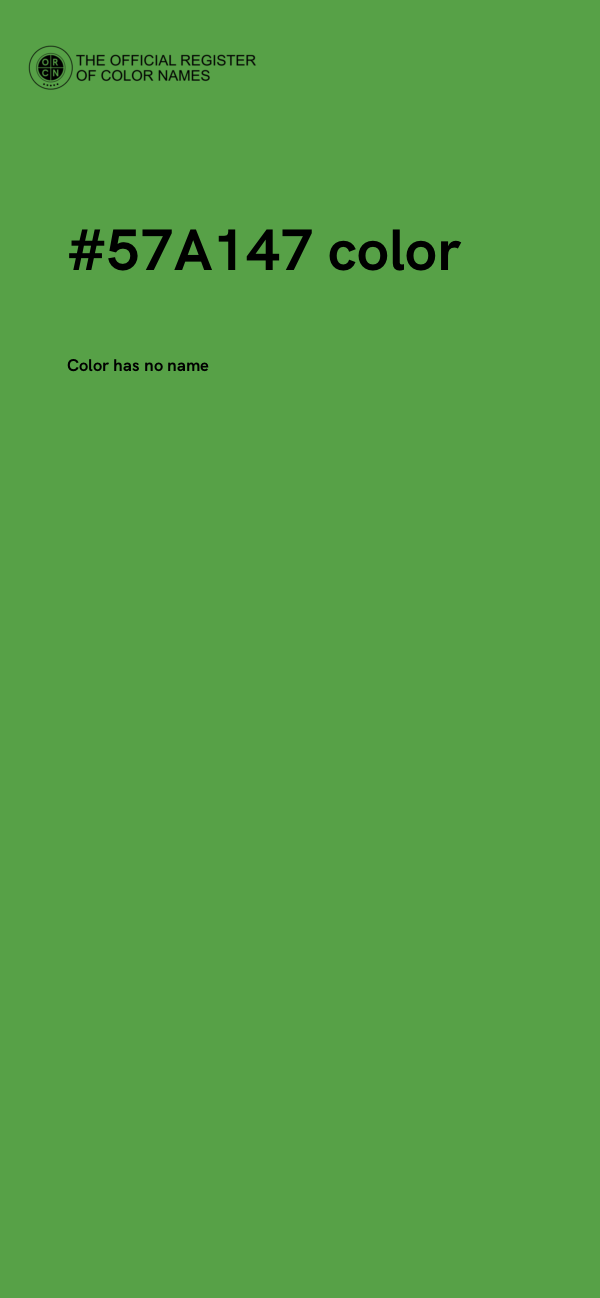 #57A147 color image
