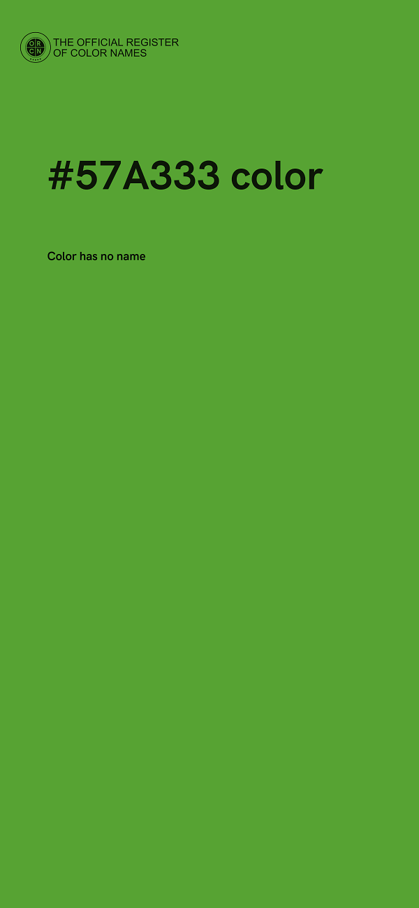 #57A333 color image