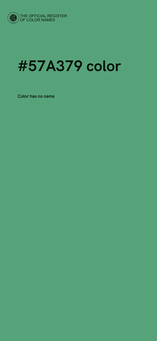 #57A379 color image