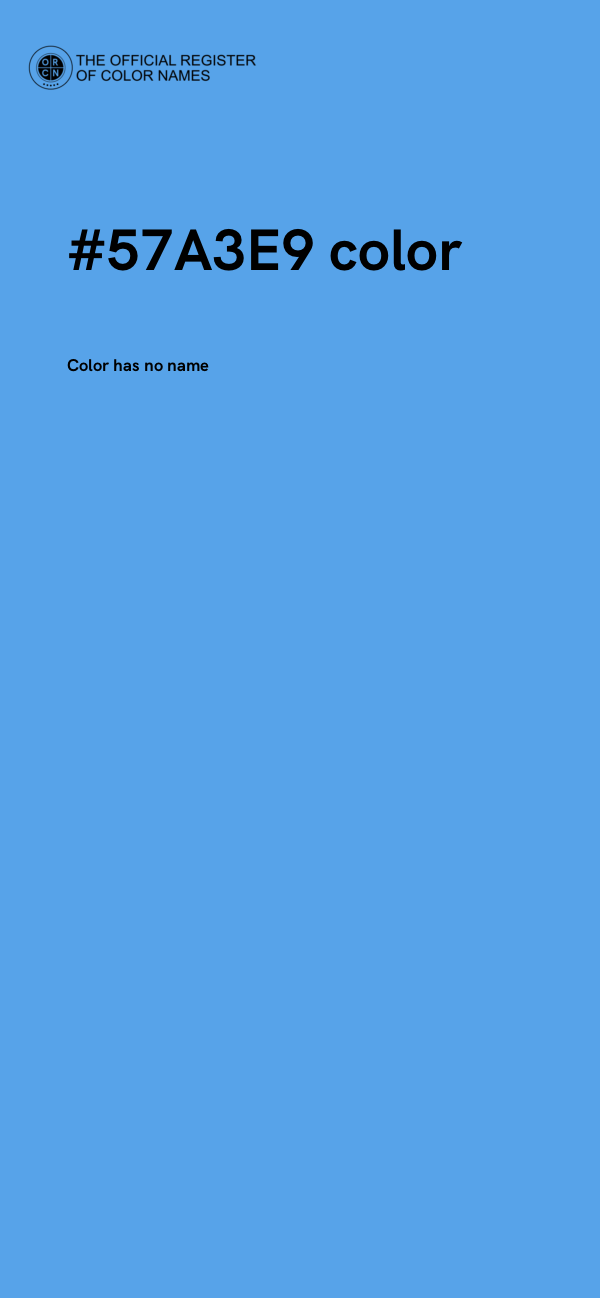 #57A3E9 color image