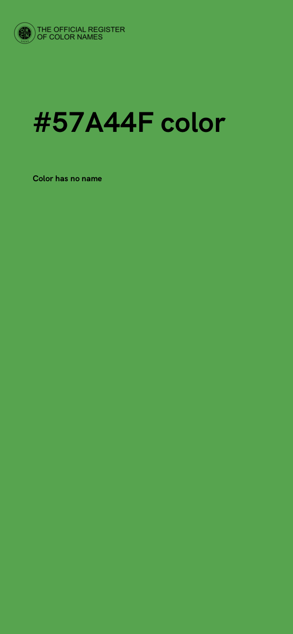 #57A44F color image