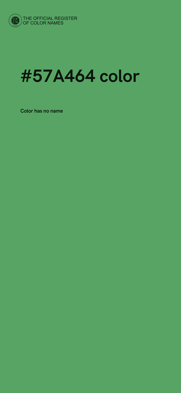 #57A464 color image