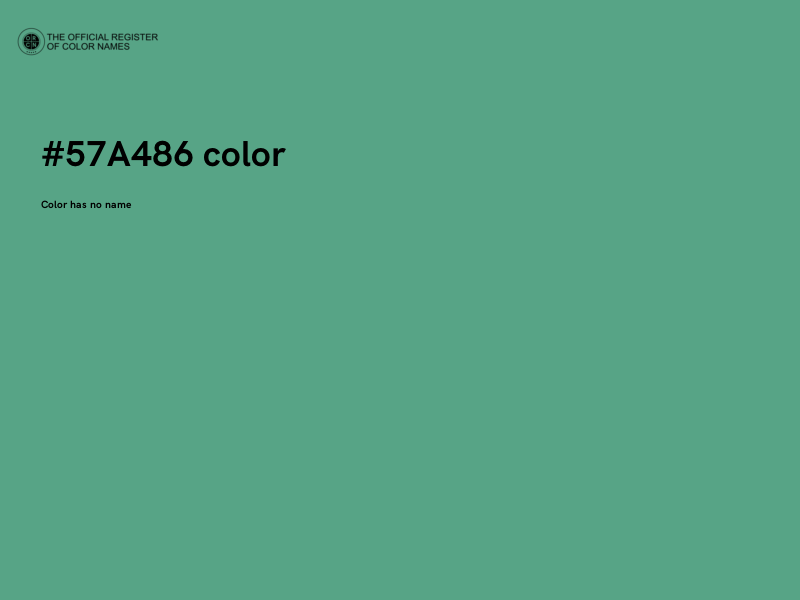 #57A486 color image