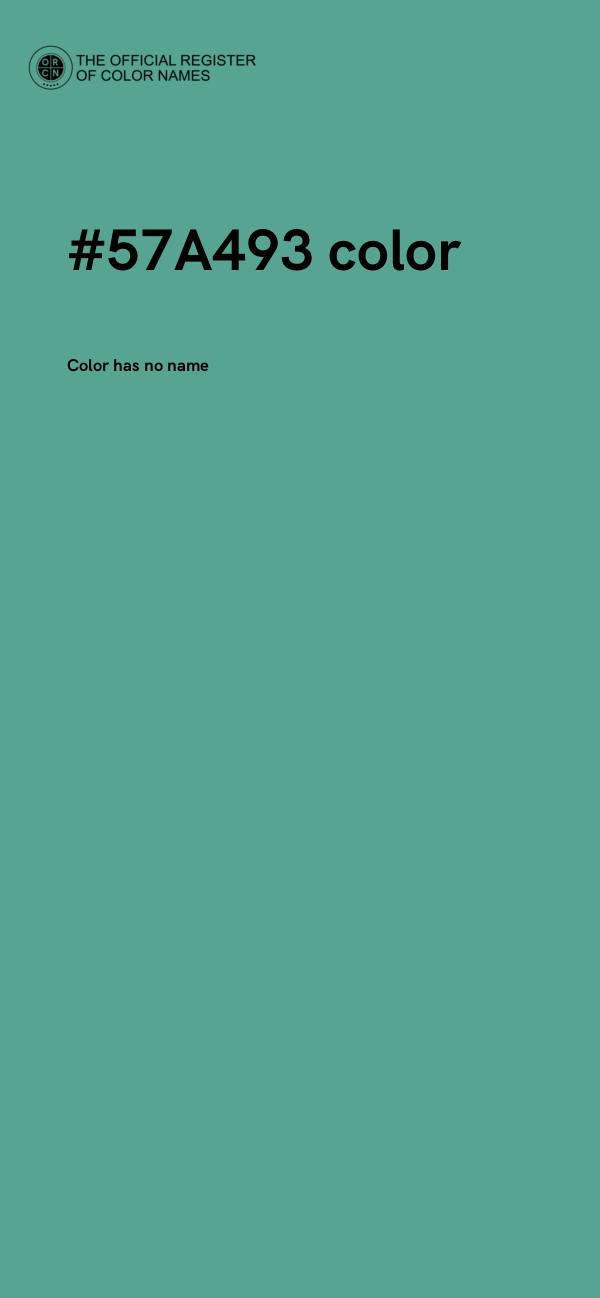 #57A493 color image