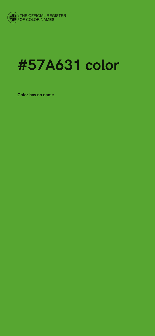 #57A631 color image