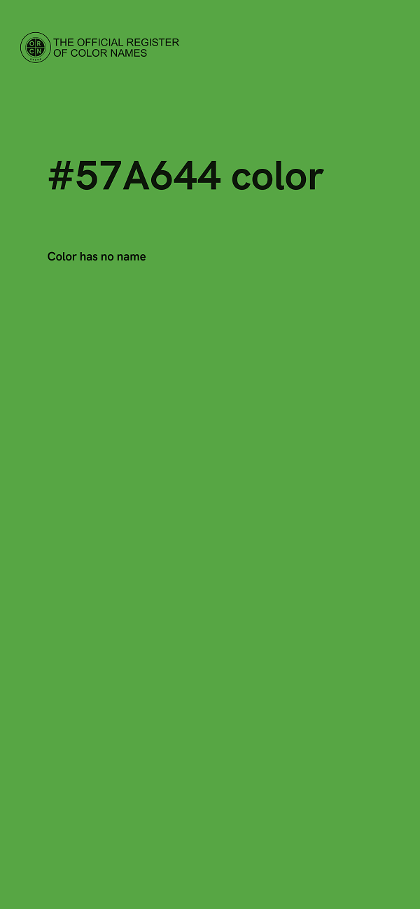 #57A644 color image