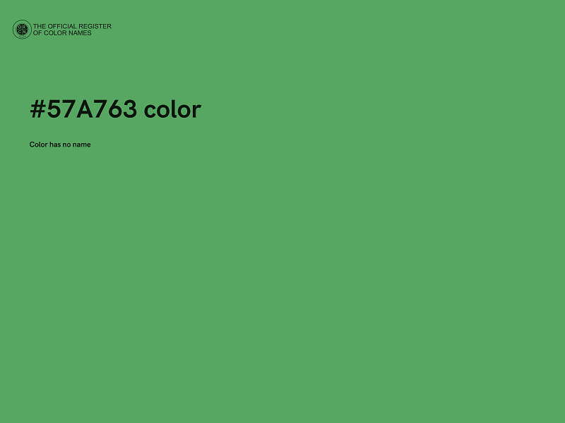 #57A763 color image