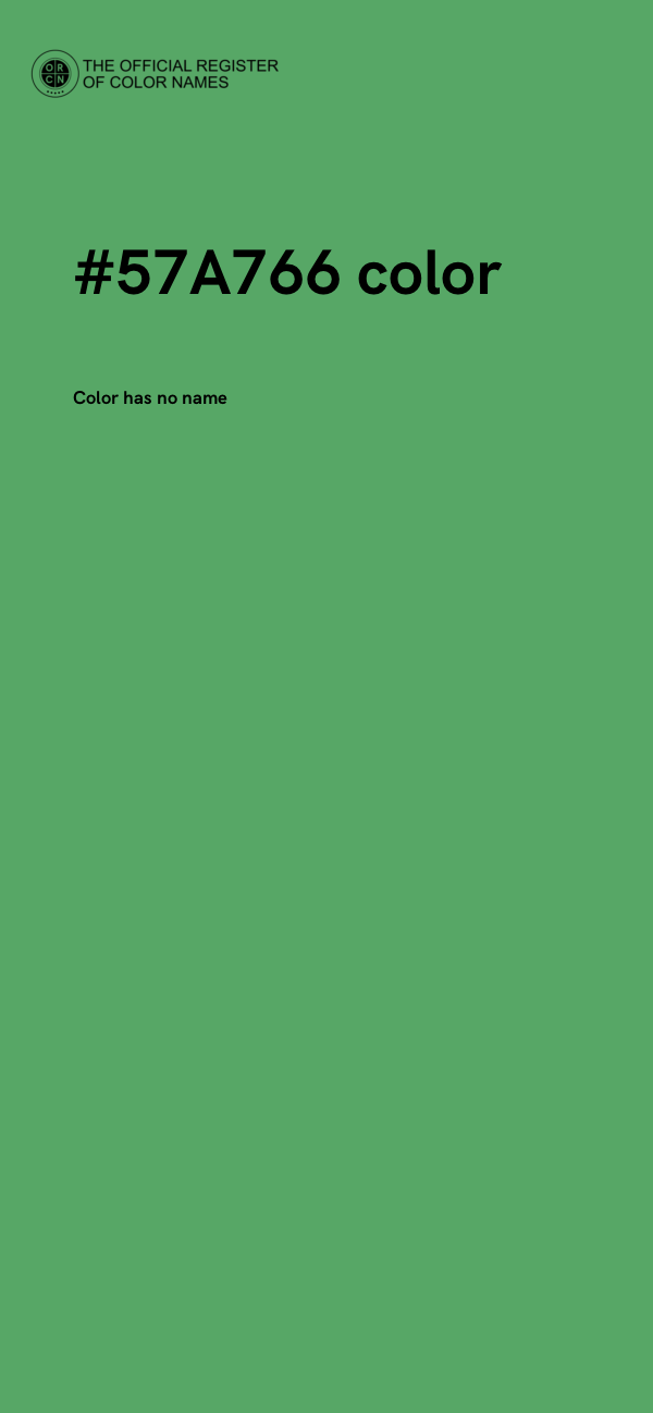 #57A766 color image