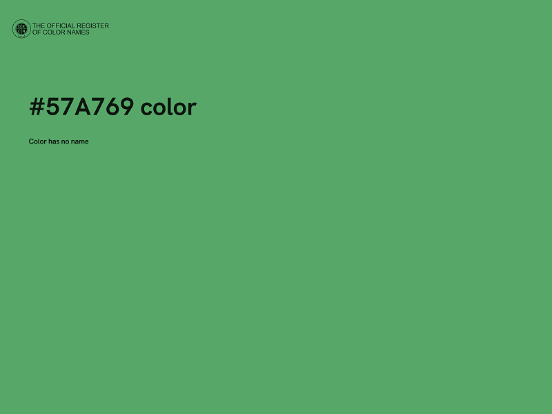 #57A769 color image