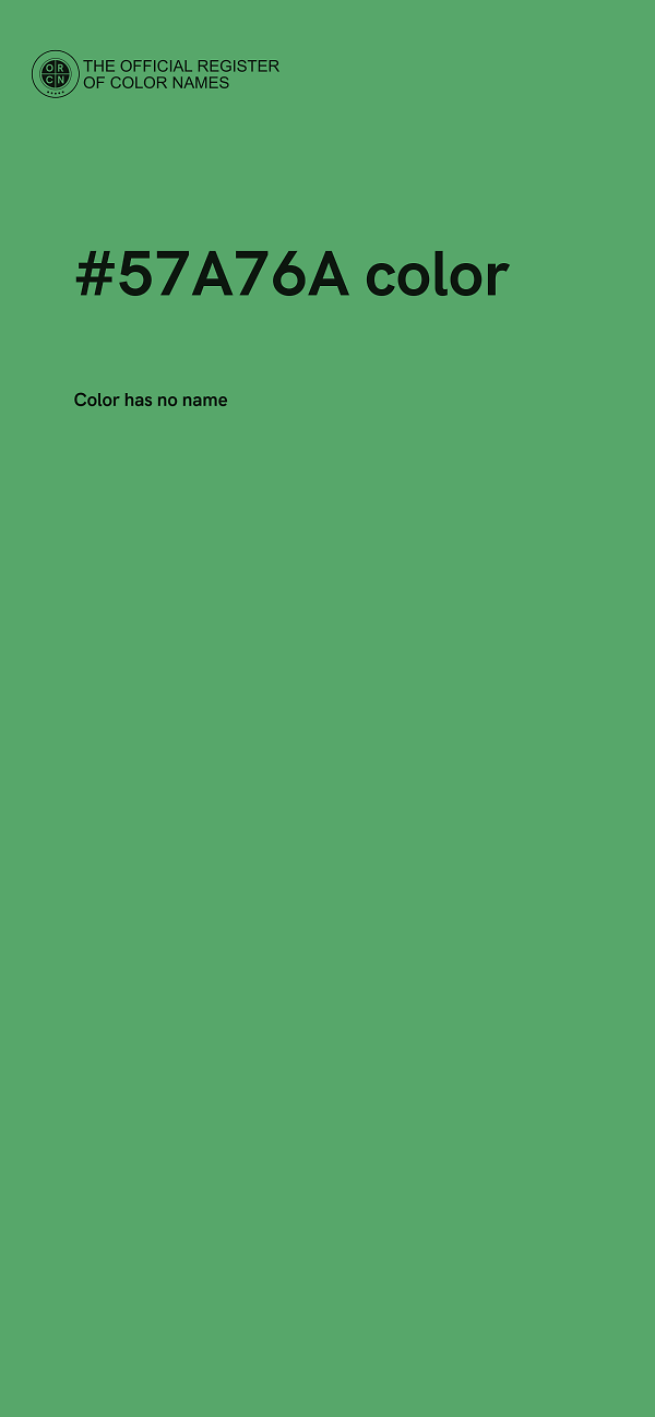 #57A76A color image