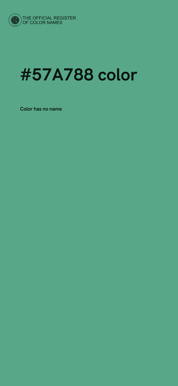 #57A788 color image
