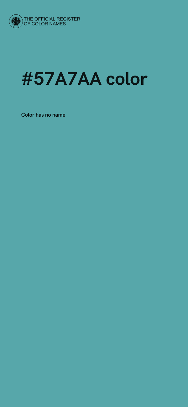 #57A7AA color image