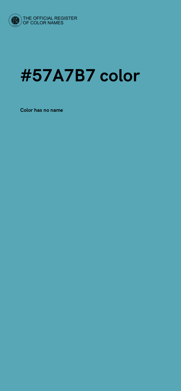 #57A7B7 color image