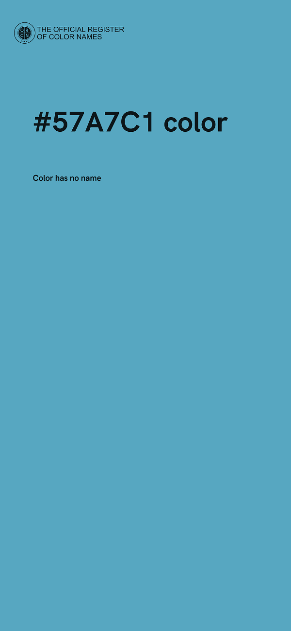 #57A7C1 color image