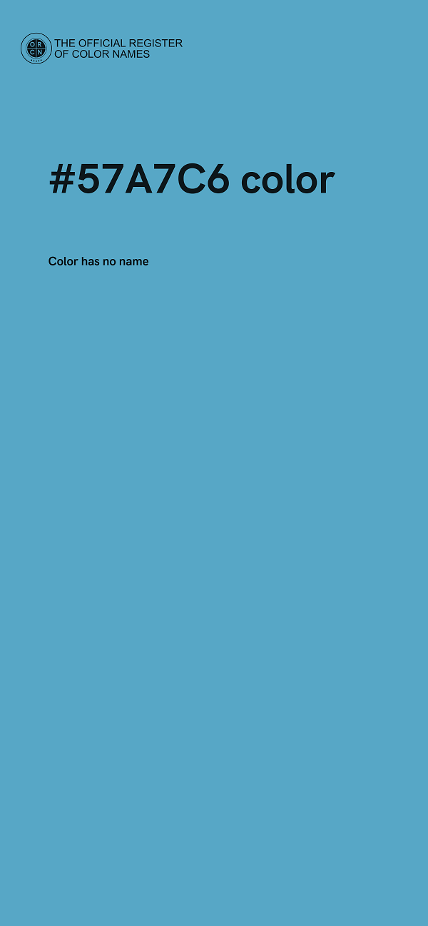 #57A7C6 color image
