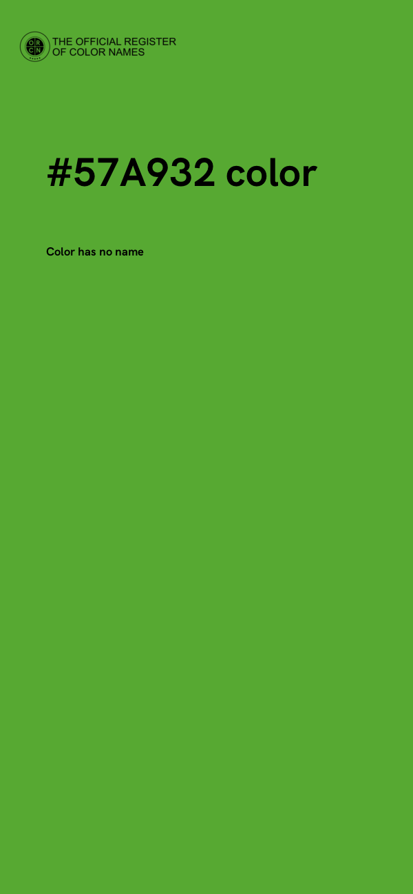 #57A932 color image
