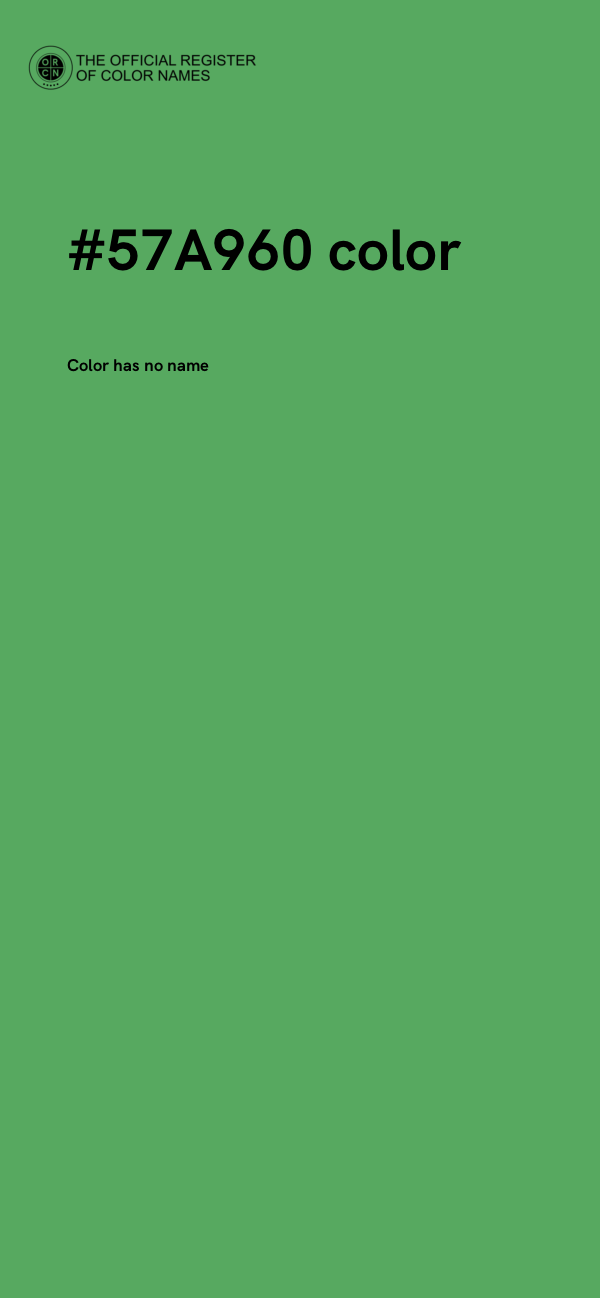 #57A960 color image