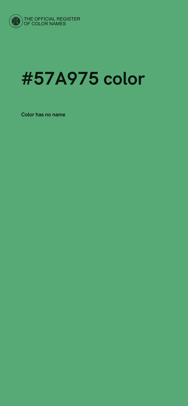 #57A975 color image