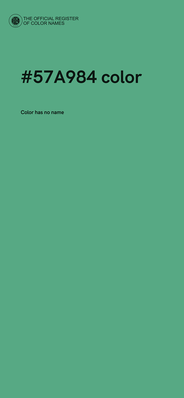 #57A984 color image