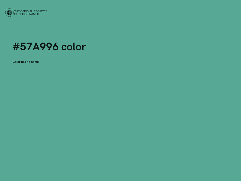 #57A996 color image