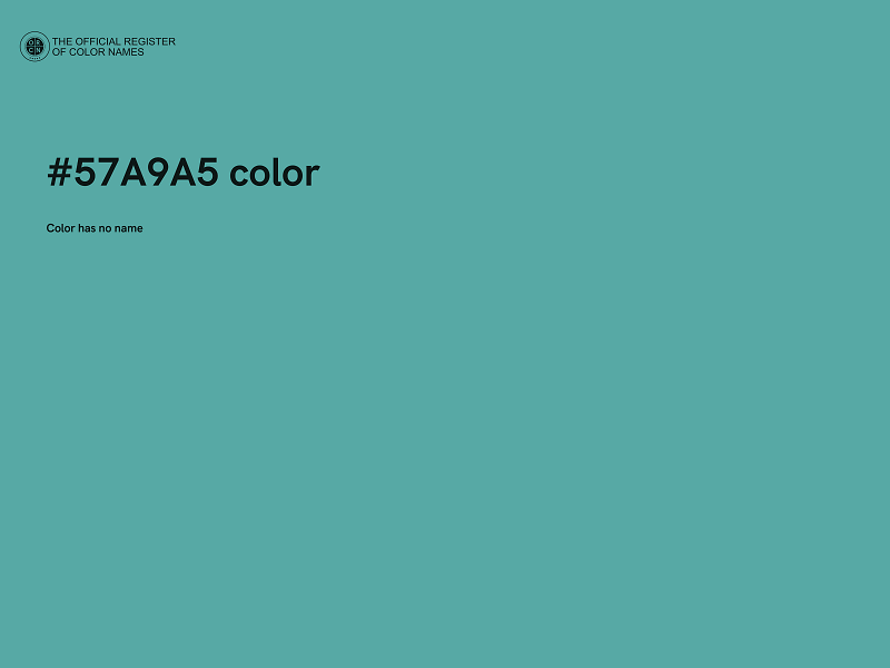 #57A9A5 color image