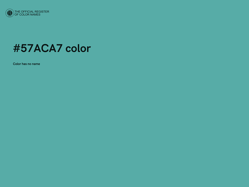 #57ACA7 color image