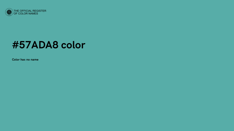 #57ADA8 color image