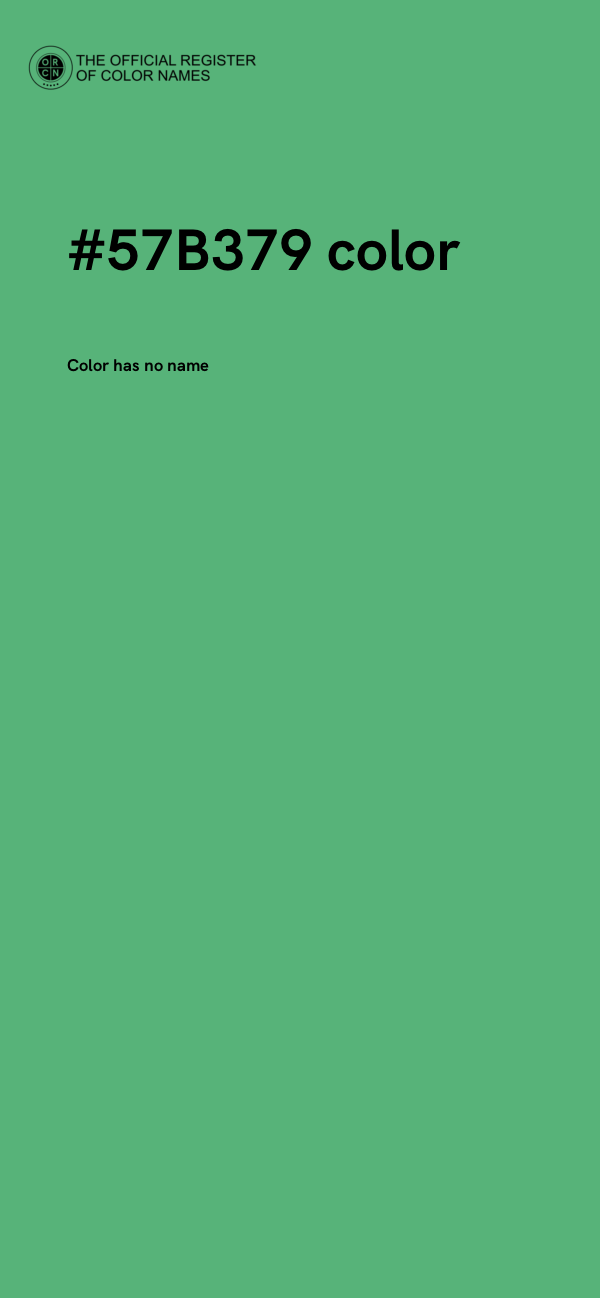 #57B379 color image