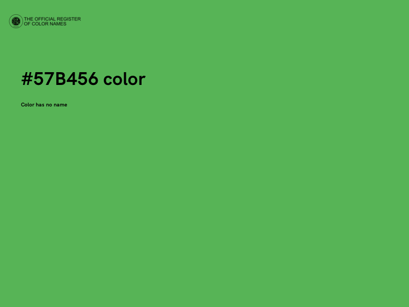 #57B456 color image