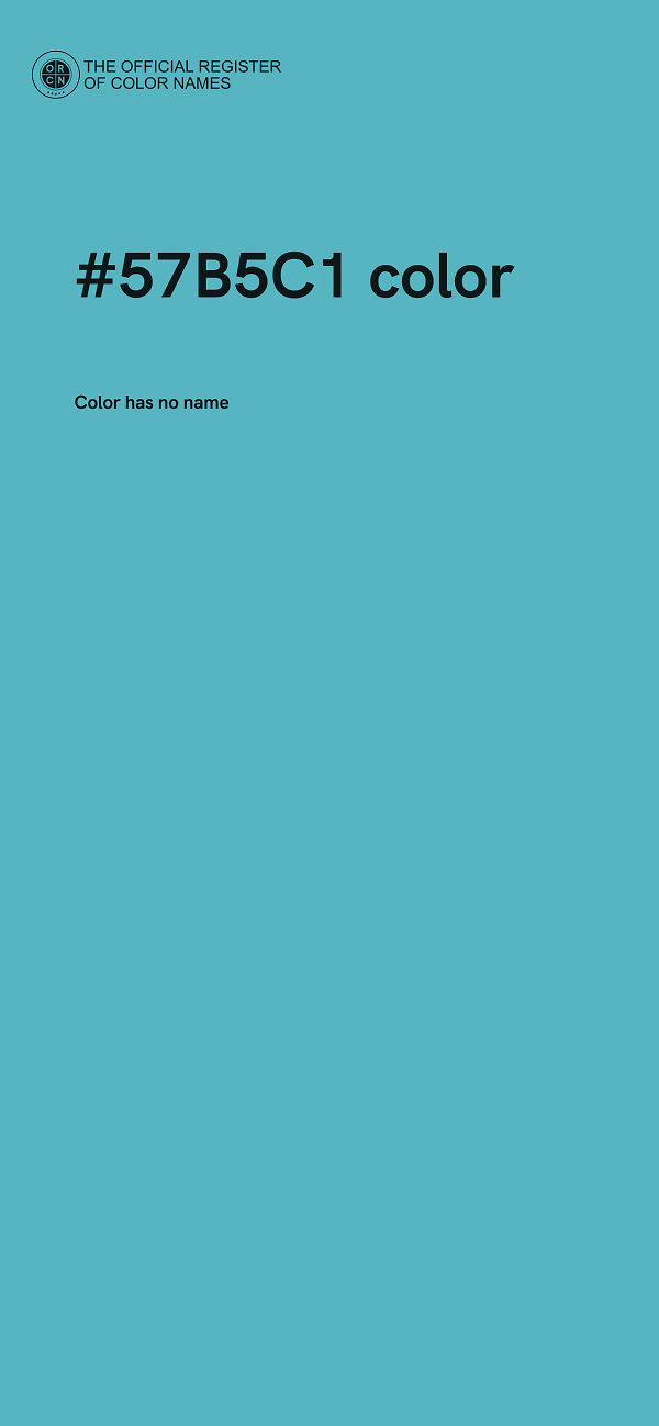 #57B5C1 color image