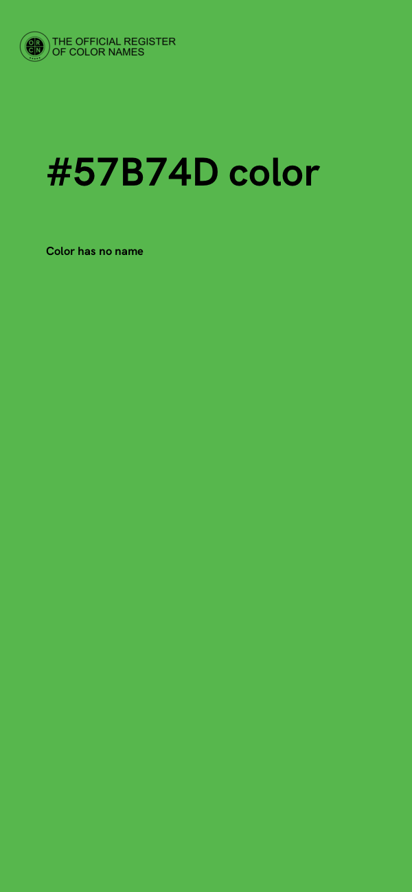 #57B74D color image