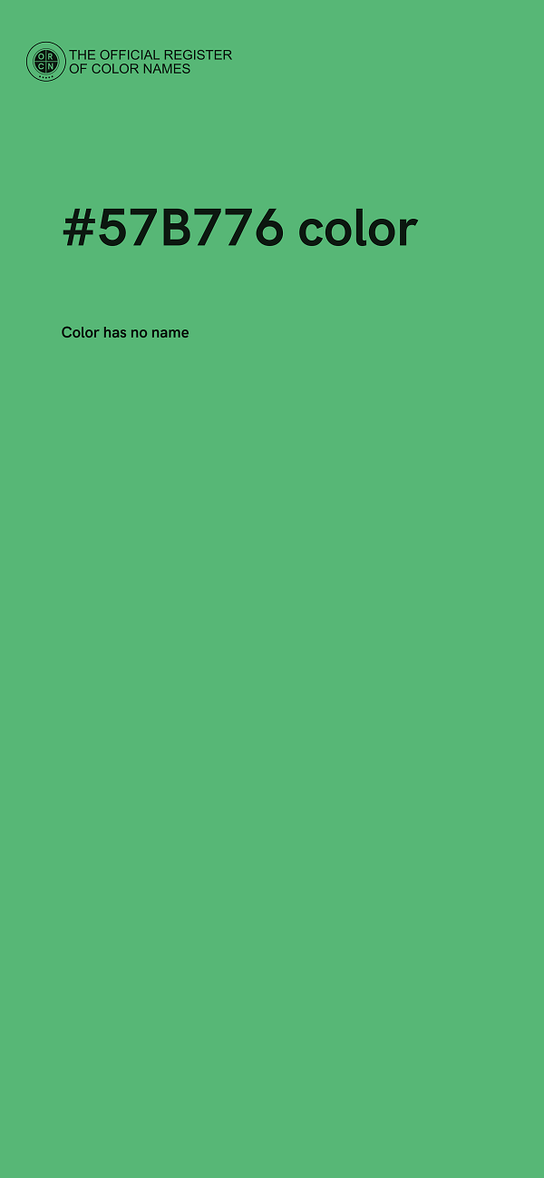#57B776 color image
